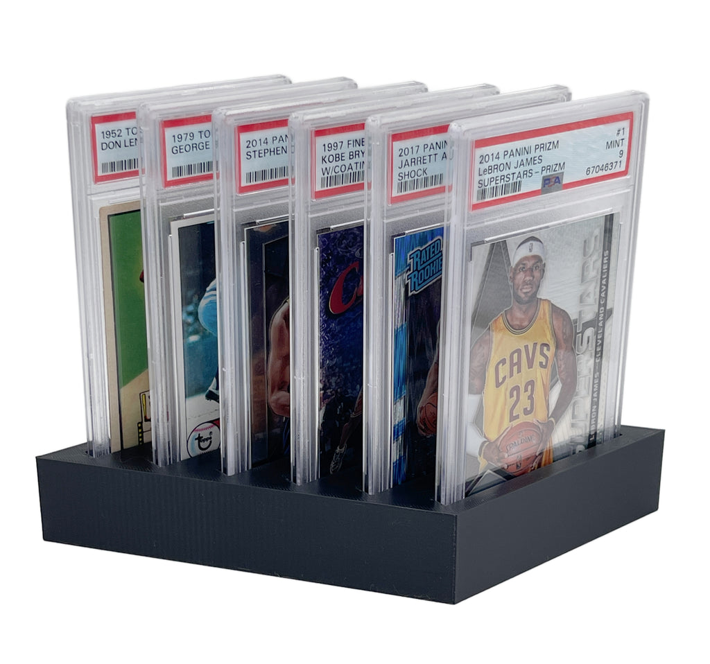 6-Slot PSA Card Display Stand - Diagonal Design
