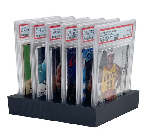 6-Slot PSA Card Display Stand - Diagonal Design